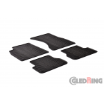 Original Gledring Passform Fußmatten Gummimatten 4 Tlg.+Fixing - Audi A6 (4G) 2011->04.2018